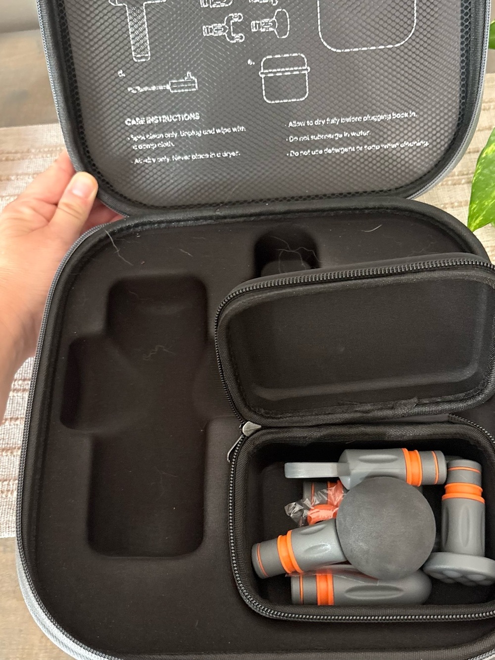 Sharper Image Power Percussion Deep Tissue Massager 5 Attachments & Case Only
